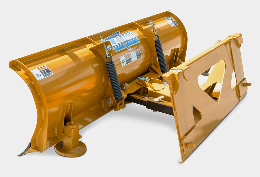 Commercial snow skid steer attachments plow for winter snow removal